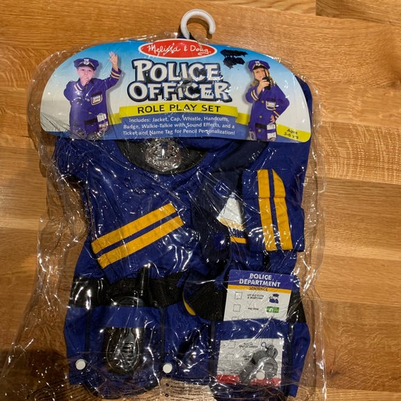 Melissa & Doug Costumes Melissa Doug Police Officer Role Play Set
